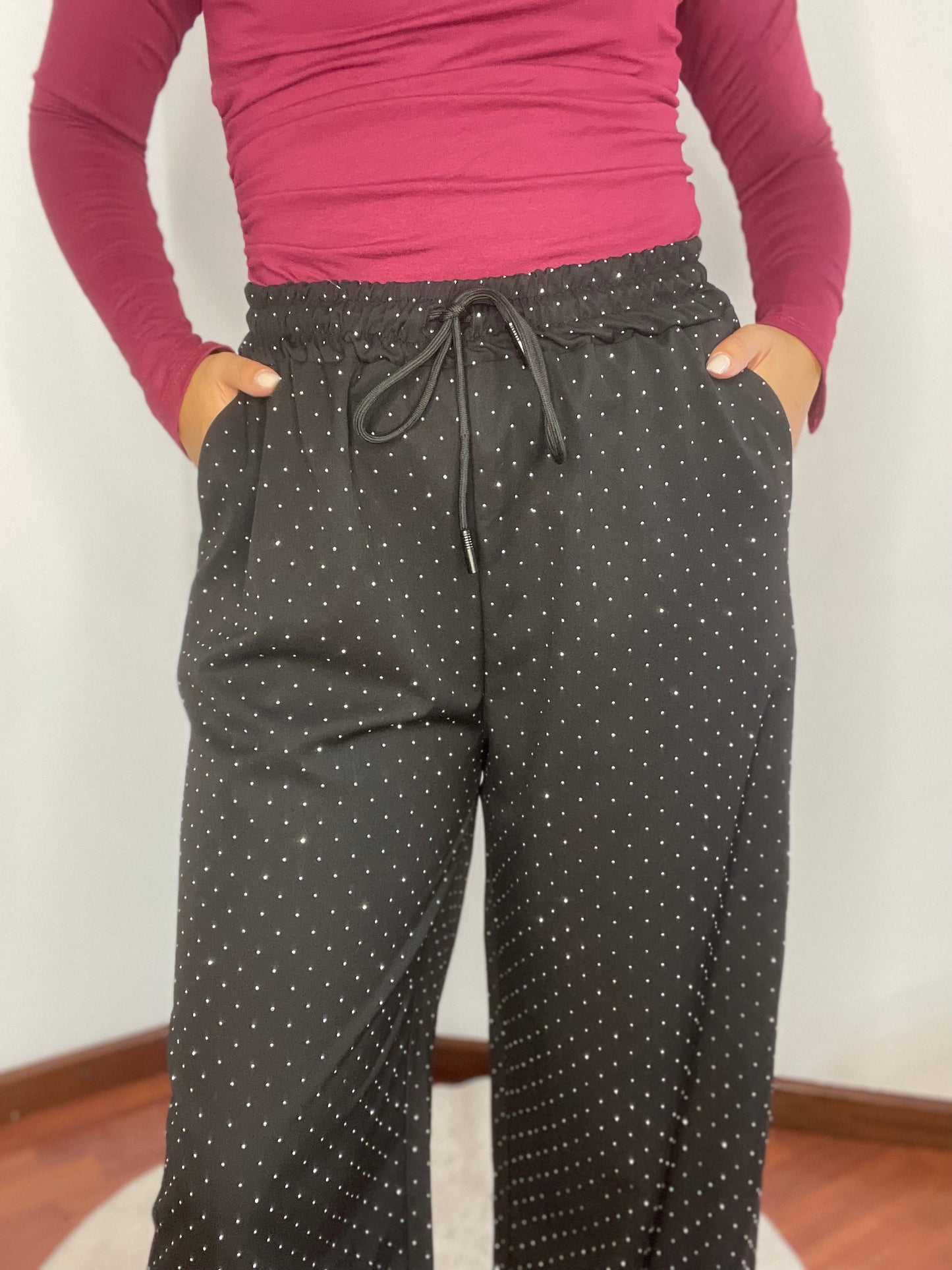 Pantaloni con Brillanti