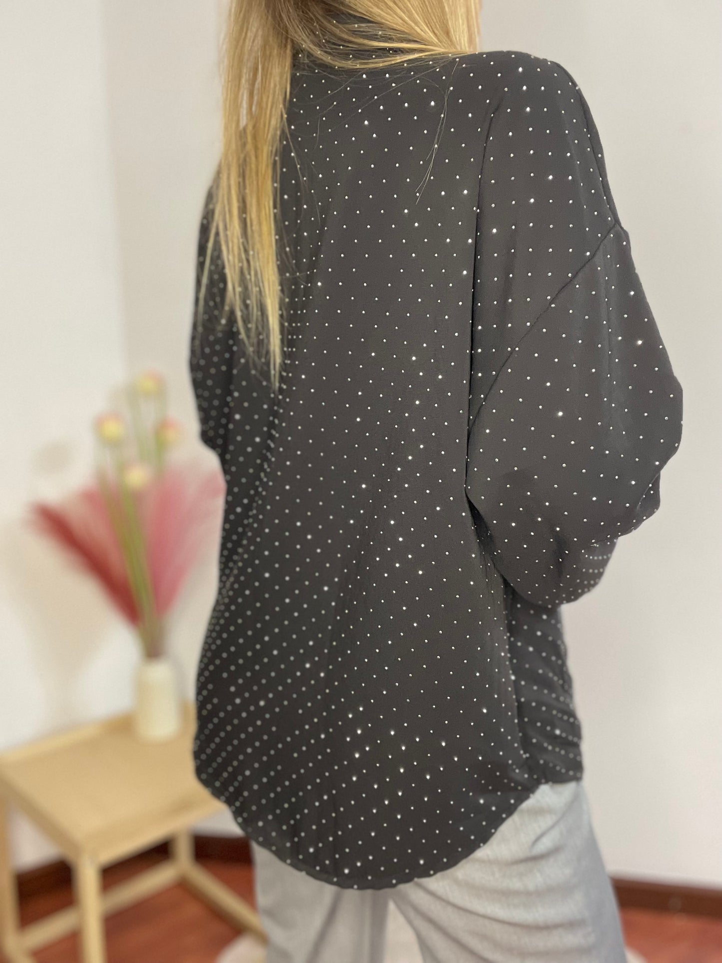 Camicia con brillantini