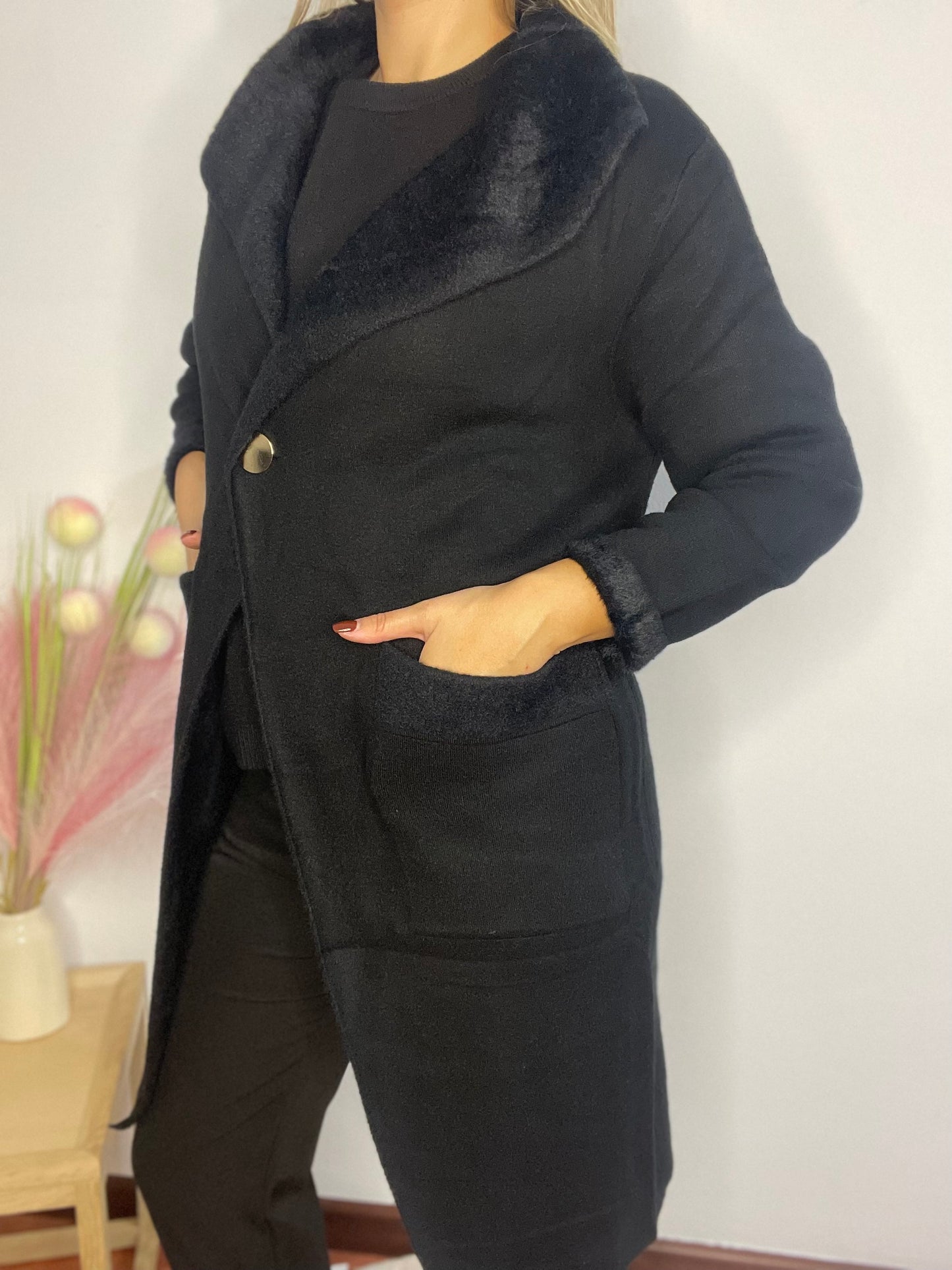 Cardigan Lungo Teddy