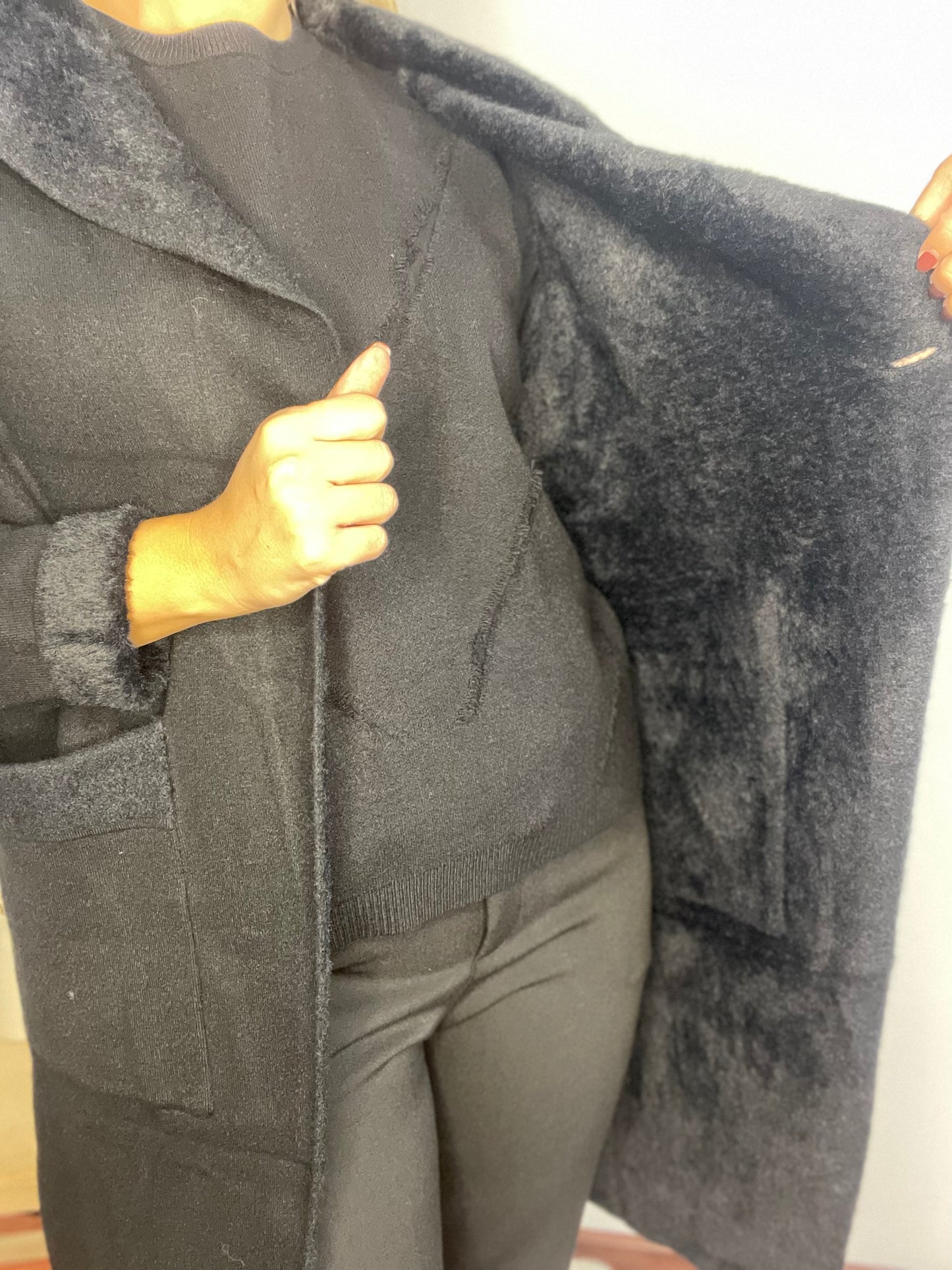 Cardigan Lungo Teddy