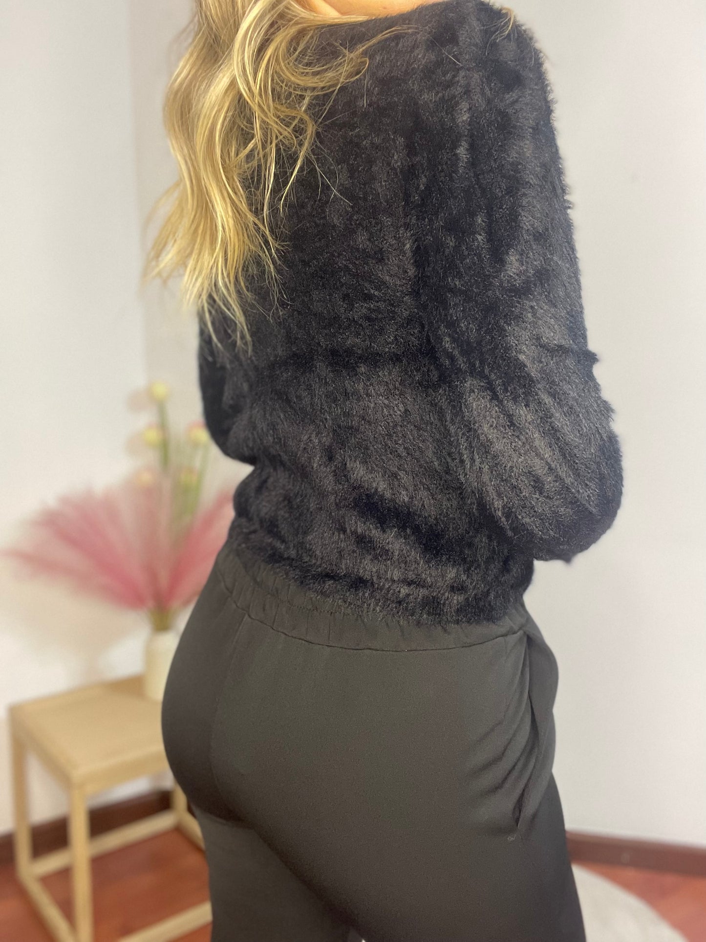 Maglione Teddy Crop