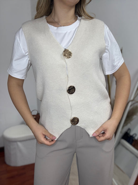 Gilet con Bottoni