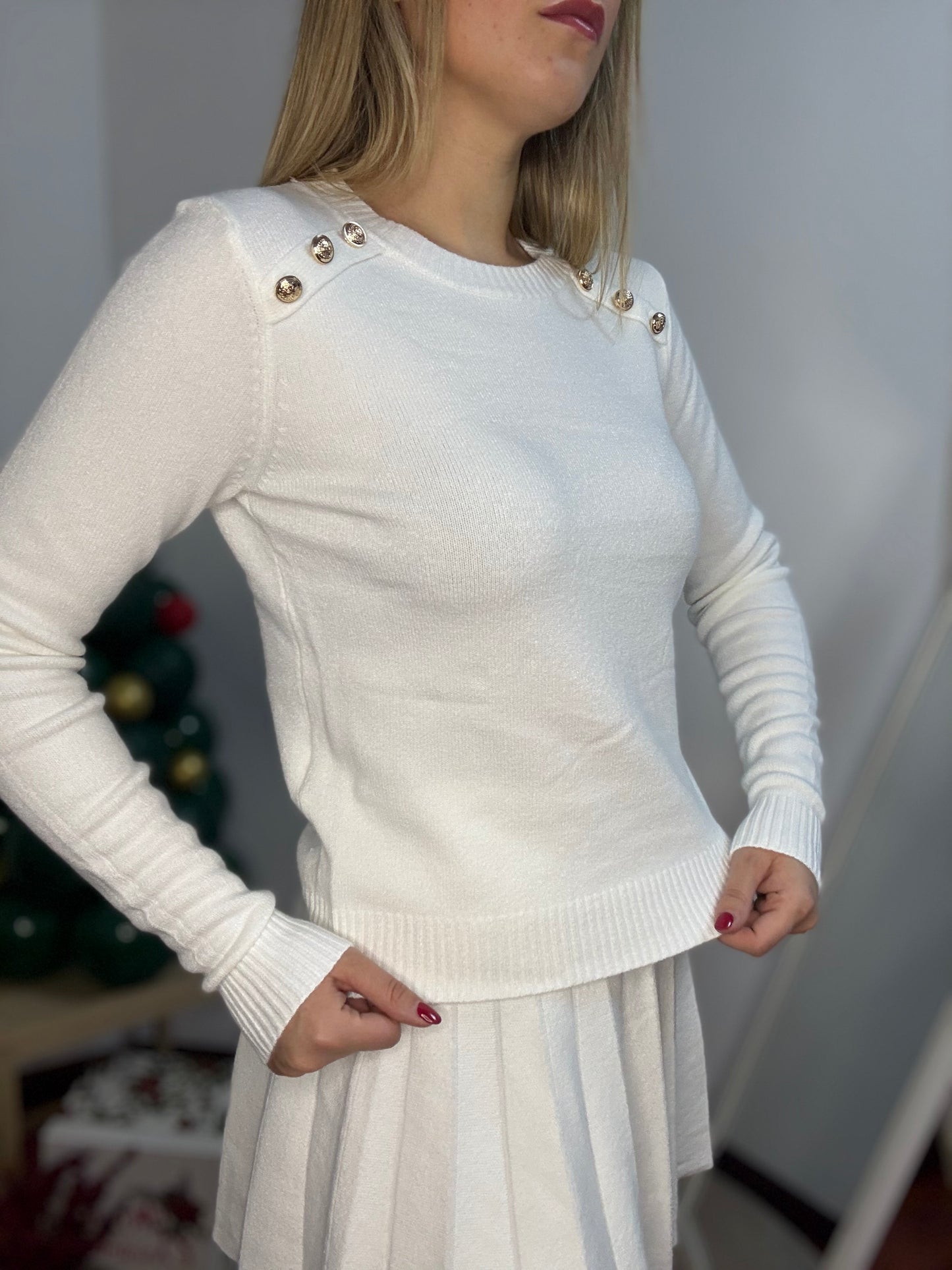 Maglione con Bottoni