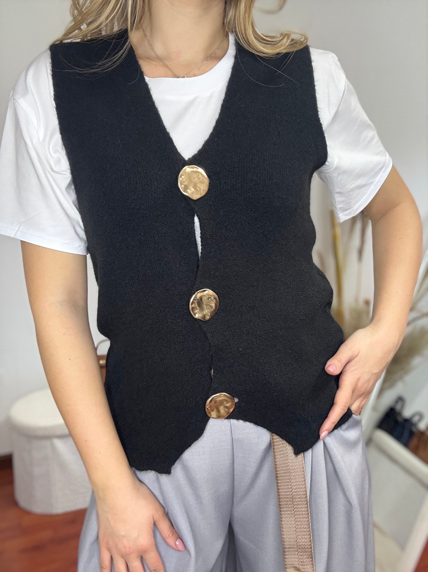 Gilet con Bottoni