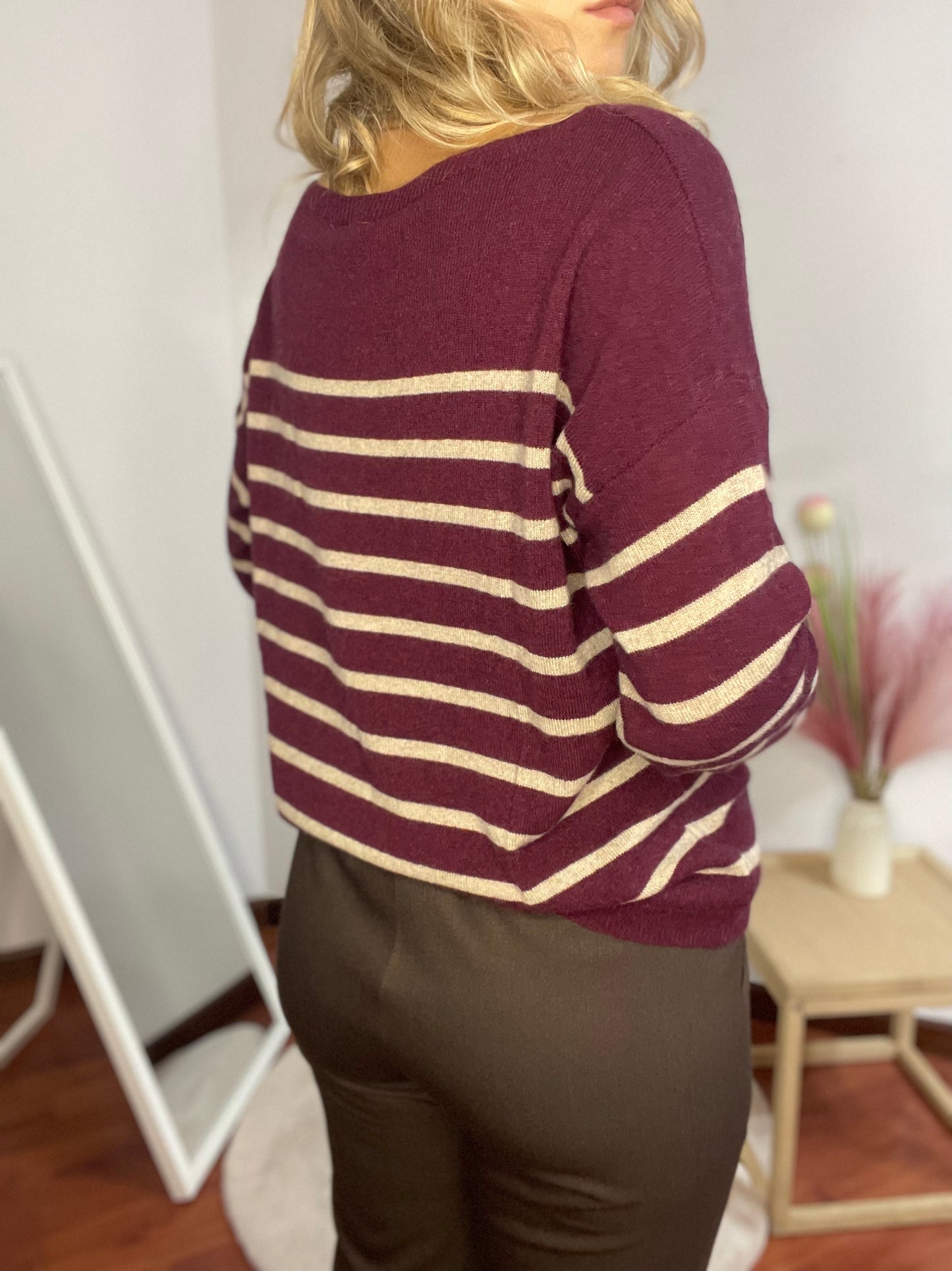 Maglione Righe Cashmere