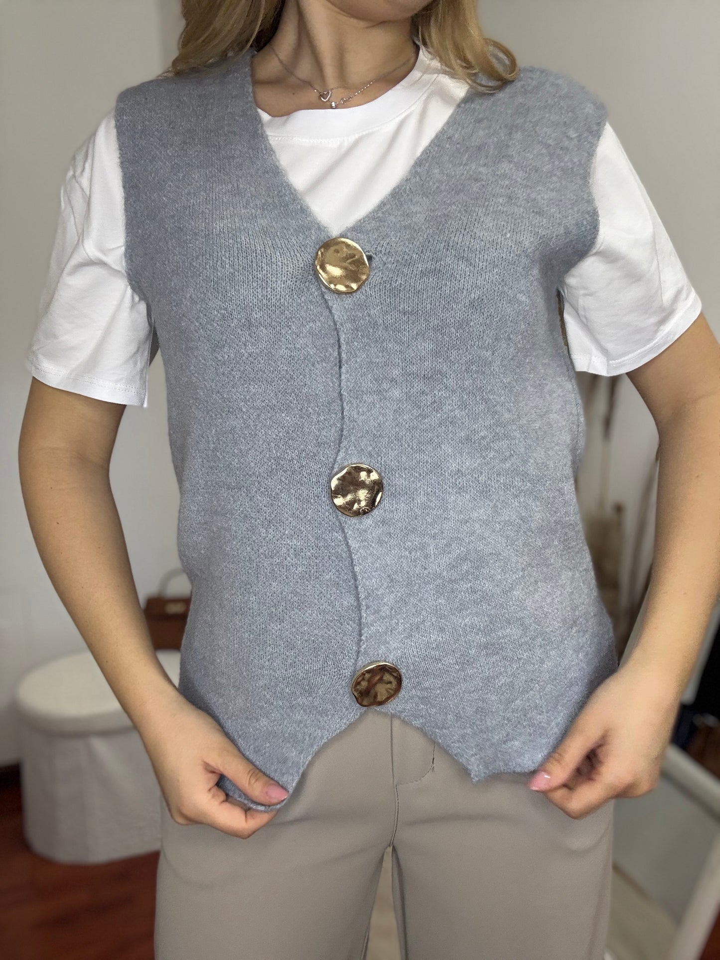 Gilet con Bottoni